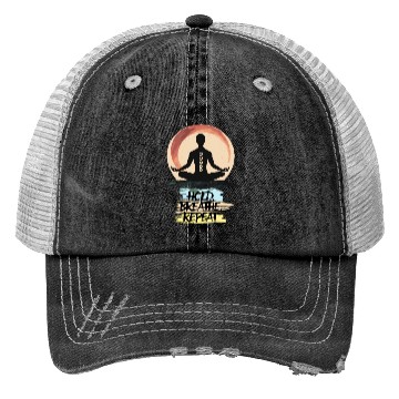 Discover Yin Yoga Lotus Pose Trucker Hats