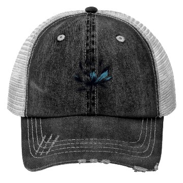 Discover Modern Lotus with Brushstroke Effect 1 Trucker Hats