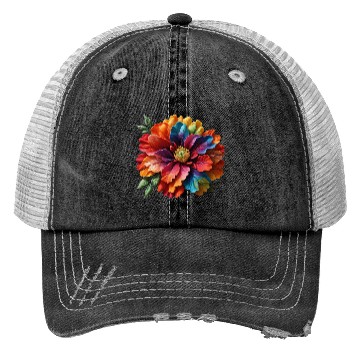 Discover Vibrant Spectrum Bloom Trucker Hats