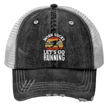 Discover Work Is Annoying Let's Run Trucker Hats