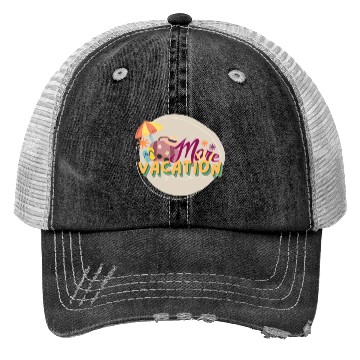 Discover it's always time for vacation Trucker Hats