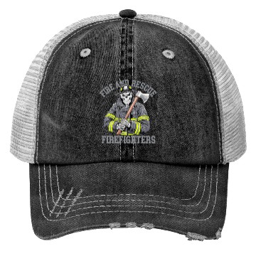 Discover Firefighter - Heroic Fire and Rescue Art Trucker Hats