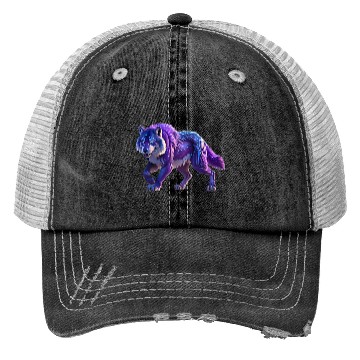 Discover Neon Wolf Trucker Hats