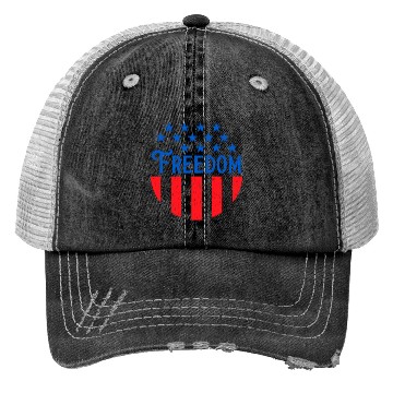 Discover Patriotic Freedom Stars and Stripes Trucker Hats