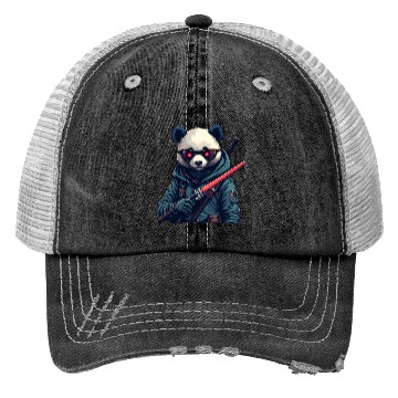 Discover Panda Warrior Trucker Hats