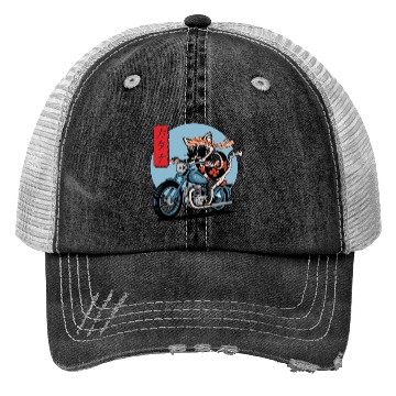 Discover Catana Motorcycle Active Trucker Hats