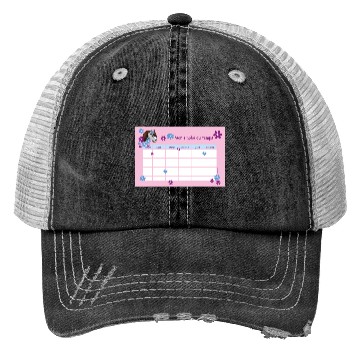 Discover Timetable for Kids - Pony Flowers pink - French Trucker Hats