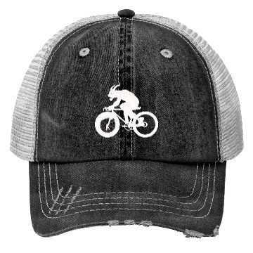 Discover devil on bicycle Trucker Hats