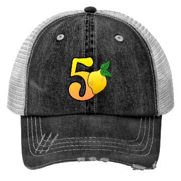Discover Number 50th Birthday Lemon Trucker Hats