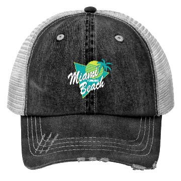 Discover Miami Florida Beach Trucker Hats