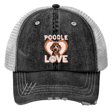 Discover Adorable Brown Poodle for Poodle Enthusiasts Trucker Hats