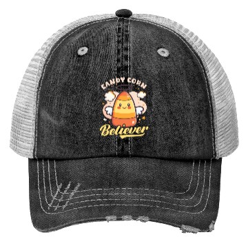 Discover Candy Corn Candy Corn Believer Trucker Hats