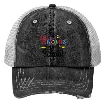 Discover welcome back to school Trucker Hats