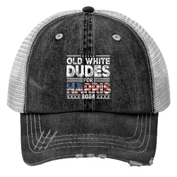 Discover Old White Dudes For Kamala Harris 2024 Election Trucker Hats