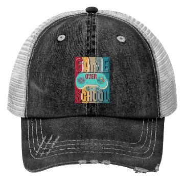Discover Game Over Back To School Trucker Hats