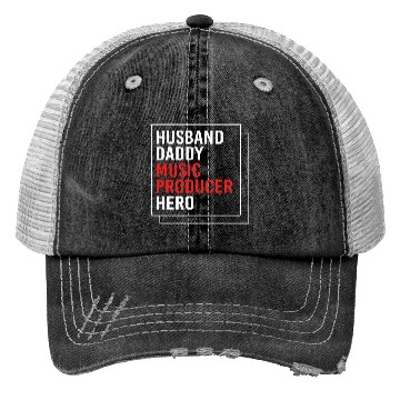 Discover Fathers Day Husband Daddy Music Producer Trucker Hats