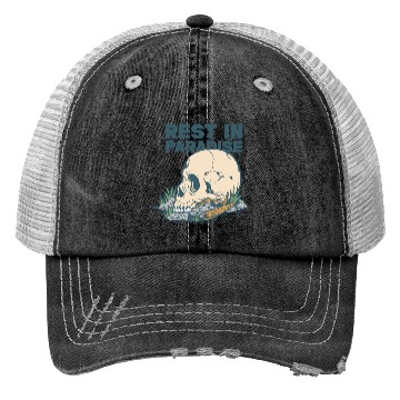 Discover Rest in Paradise Trucker Hats