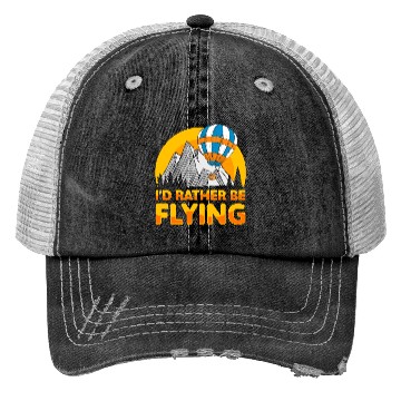 Discover Balloon Company Colors Adventure Trucker Hats
