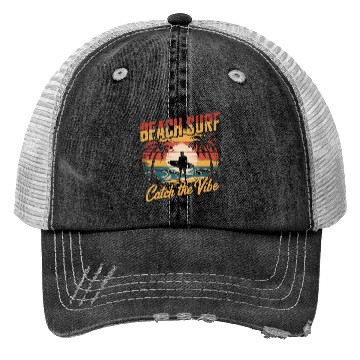 Discover Beach Surf Trucker Hats