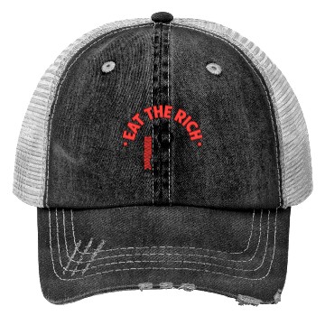 Discover Eat The Rich Döner Kebab Satirical Design Trucker Hats