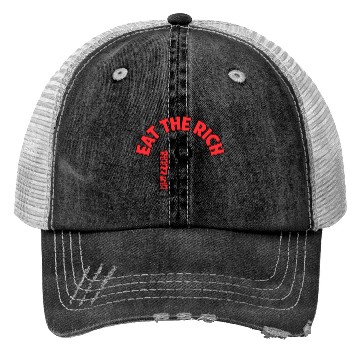 Discover Eat The Rich Döner Kebab Parody Design Trucker Hats
