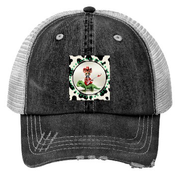 Discover Mouse on Lizard Playing Guitar Trucker Hats