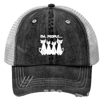 Discover Ew, People (White Cats) Trucker Hats