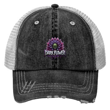 Discover Dark flower, zombie style, dark fantasy Trucker Hats