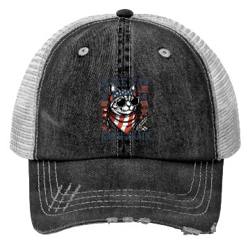 Discover Make Cats Safe Again Funny Cat Lover USA Flag Trucker Hats