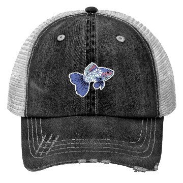 Discover Flower guppy Trucker Hats