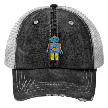 Discover Hey Robot Vintage Trucker Hats