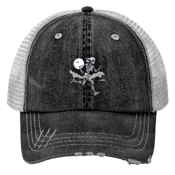 Discover Midnight Marathon: Skeleton's Sprint Trucker Hats