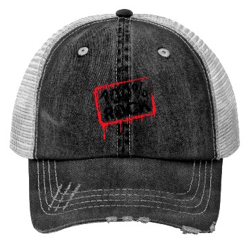 Discover 100 % Percent Rock Heavy Metal Music Text Logo Trucker Hats