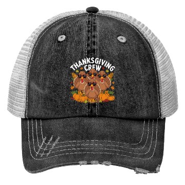 Discover Thanksgiving Crew Turkey Sunglasses Fun Trucker Hats