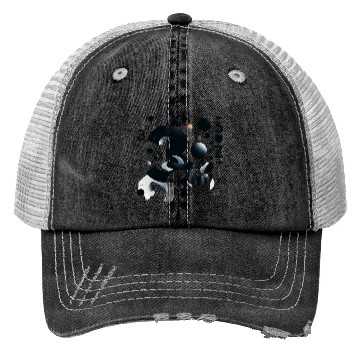 Discover Abstract Lucky number 3 Trucker Hats