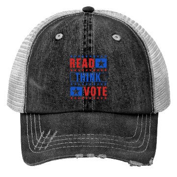 Discover Read Think Vote - Election Trucker Hats