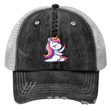 Discover Unicorn Yoga Meditation Autogenic Training Trucker Hats
