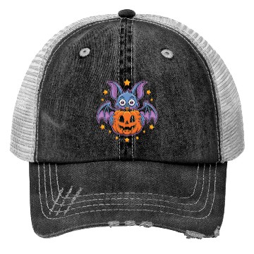 Discover Spooky Bat Trucker Hats