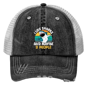 Discover Shark Lover Trucker Hats