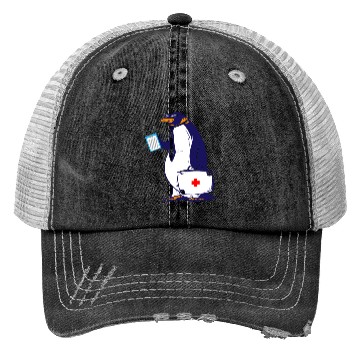 Discover Penguin Doctor, Penguin Famila, funny penguin Trucker Hats