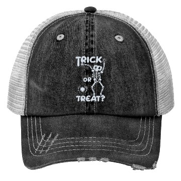 Discover Trick Or Treat Halloween Ghost Funny Skeleton Danc Trucker Hats