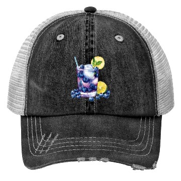 Discover Blueberry Lemon Cocktail Trucker Hats