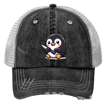 Discover Penguin I'm Cute! Trucker Hats