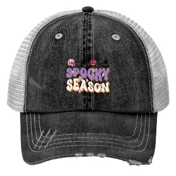 Discover Spooky Season Trucker Hats Design