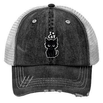 Discover I love cat Trucker Hats