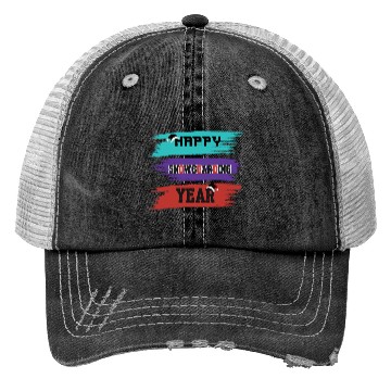 Discover Happy Snowboarding Year Winter Trucker Hats