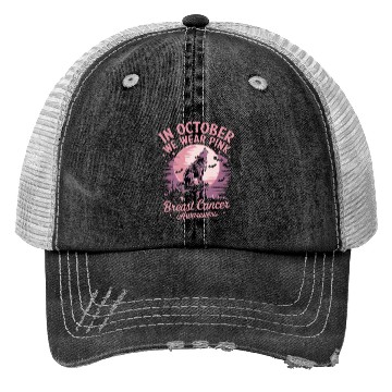 Discover Breast Cancer Design - Wolf Trucker Hats