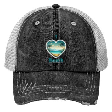 Discover Tropical Serenity Trucker Hats