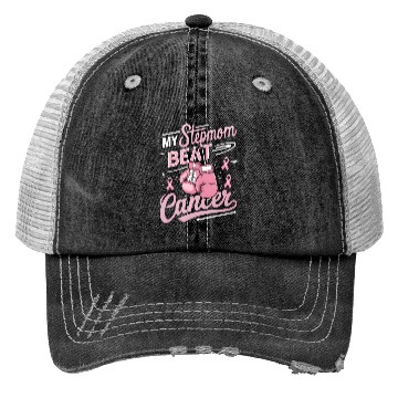 Discover My Stepmom Beat Cancer Breast Cancer Awareness Trucker Hats
