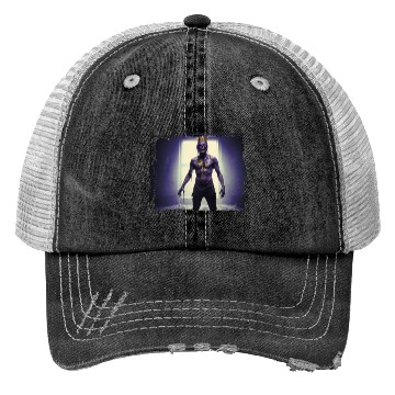 Discover Portrait full body zombie with gold crown Trucker Hats